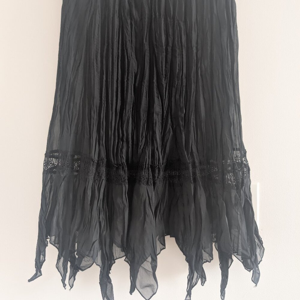 VINTAGE light weight wrinkle skirt -